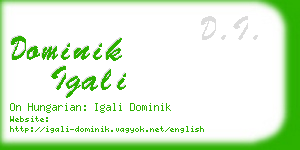 dominik igali business card